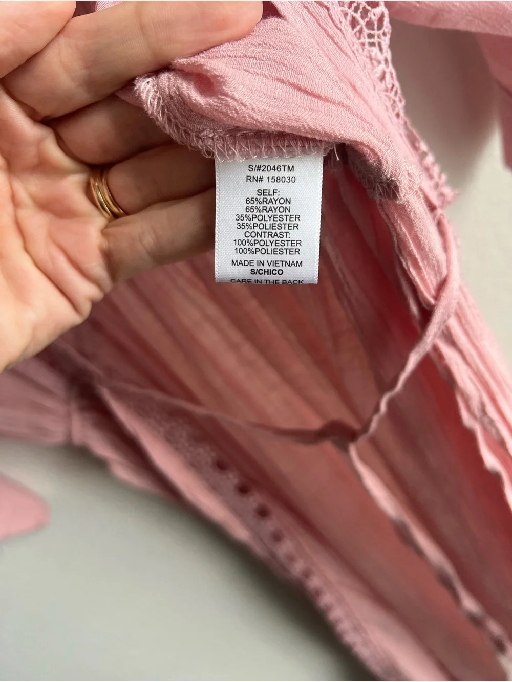 Love Tree Blush Pink Crochet Trim Kimono Duster Cardigan - Picture 4 of 10